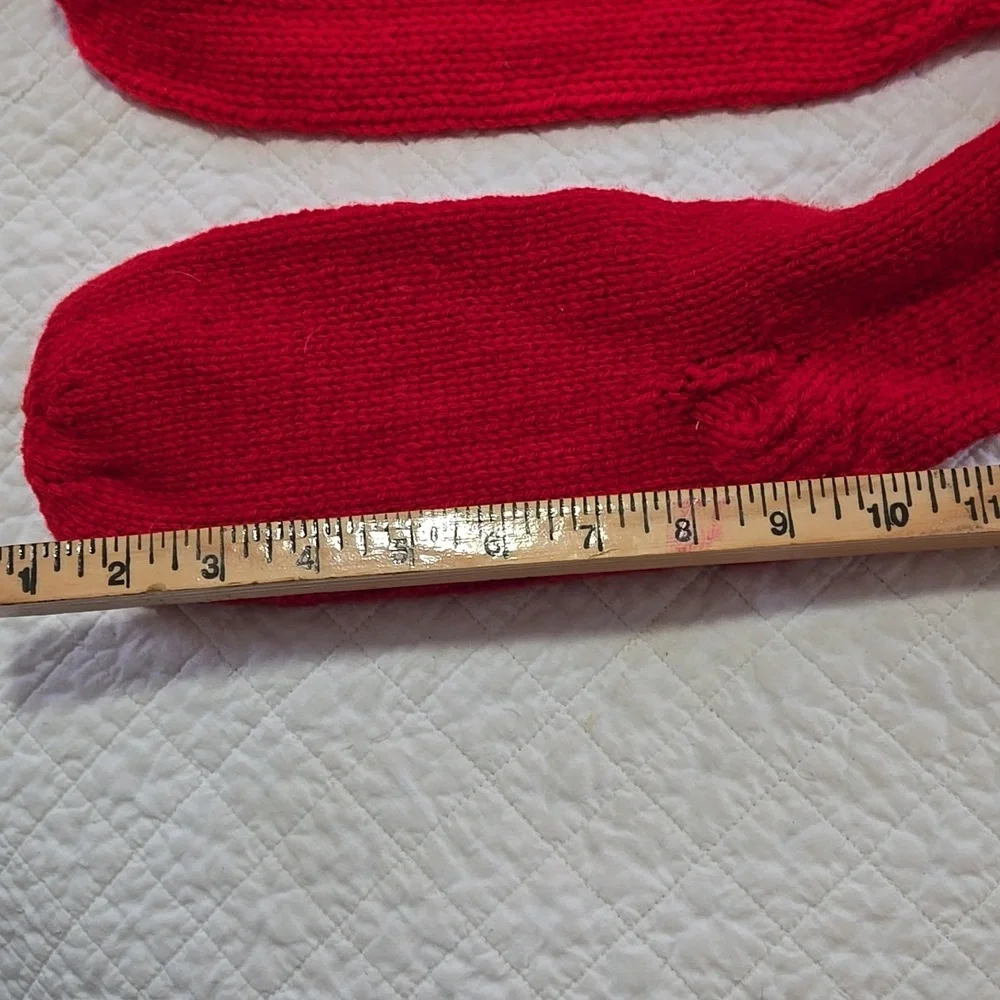 Hand Knit Maine Boot Socks Unisex Winter Warmth Handmade In Maine Two Pairs